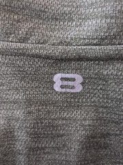 Unisex M Layer 8 Quick Dry Gray Compression Stretch Top 1/4 Zip Long Sleeve