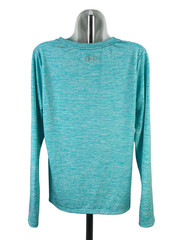 Under Armour Women’s Blue Heather Heatgear Loose Long Sleeve Athletic Shirt – M