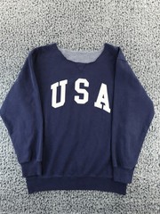 Brandy Melville John Galt Erica USA Crewneck Sweatshirt Cut Neck