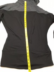Adidas Women Small Full Zip Running Athletic Hooded Jacket Thumbholes Black Gray