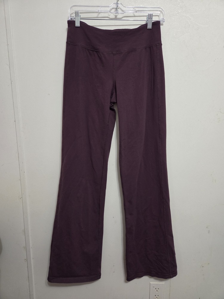 Women’s Athleta Purple Wide Leg Yoga Pants Size Medium Tall 33in Inseam