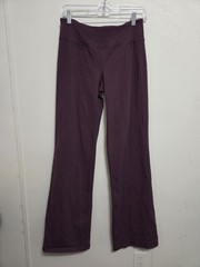 Women’s Athleta Purple Wide Leg Yoga Pants Size Medium Tall 33in Inseam