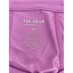 Tek Gear Tank Top 3X Purple Sleeveless Activewear Workout Excellent