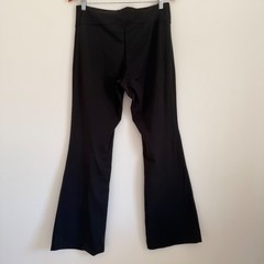 Garage Black Crossover V-Waist Flare Yoga Pants Leggings Y2K Athleisure Large