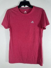 Adidas Climalite Women’s Pink Heather Short Sleeve Athletic T-Shirt Size M