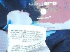 Layer 8 Womens L Floral Print Workout Leggings Active Gymwear Pants Quick Dry