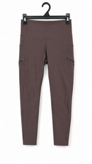 Athleta Leggings Womens XS Mauve Brown High Rise Zip Pockets Running