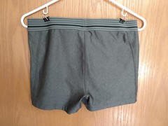 Under Armour Medium Women 3″ Shorty Compression Shorts HeatGear Gray 1270720 EUC