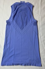 Athleta Oxygen Tank Top Lilac Seamless Laser Cut Yoga Shirt Mesh Small NICE