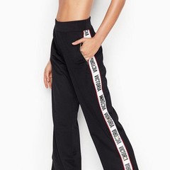 Victoria’s Secret Sport Open Leg Gold Snap Zip Pockets Track Pants Size Small