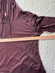 MTA Sport Maroon Drawstring Lightweight Hoodie size 1x