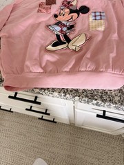 Disney Target Minnie Mouse Pink Patch Sweatshirt Women’s XS Viral NWT