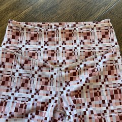 L*Space Active Hot To Trot 7/8 Legging Womens Small, Rose Pink/Cream, Mint Cond!