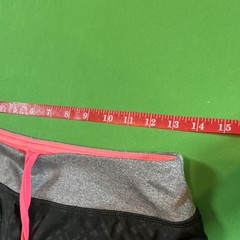 Layer 8 Women’s S Black Gray Pink Quick Dry Drawstring Athletic Shorts Geometric