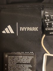 Adidas x Ivy Park IN8655 Shiny Tights Women Large Black Sheer Pull On