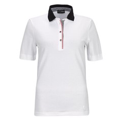 NWT Golfino Vichy Ladies white sz 4 6 8 10 12 14 Golf Polo shirt 4333923 100