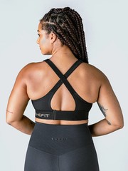 SHEFIT ULTIMATE Black Sports Bra Size 4Luxe High Support Athleticwear