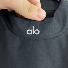 Alo Yoga Top Womens XS Airlift Fuse Bra Tank Black High Neck Tank Crop Athletic