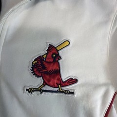 Nike Women’s St Louis Cardinals Cooperstown Track Jacket Size S White Blue MLB