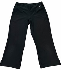 Nike Dri-FIT Women’s Black Cropped Yoga Pants Capri Athletic Leggings Size M