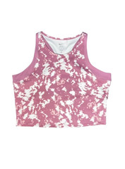 Nike One Cropped Tank Top – Pink White | Size XL