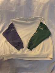 H&M Divided Disney Mickey Mouse Colorblock Crewneck Fleece Sweatshirt L