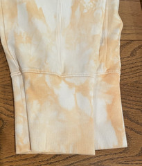 All In Motion Jogger Pants Women’s Large Orange Tie-Dye Pockets 23.5″=Inseam