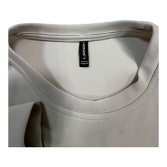 LAZYPANTS Womens Size M Light Beige Crew Neck Long Sleeve Pullover Sweatshirt
