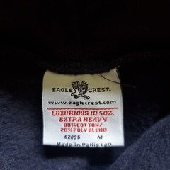 Eagle Crest Air Force Hoodie Sweatshirt Black Luxurious Fabric sz Medium Unisex