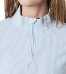 Mondetta Women’s S Light Blue 1/4 Zip Pullover Long Sleeve Athletic Top