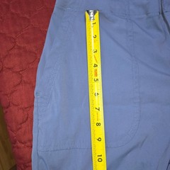 Eddie Bauer Women’s 10 Periwinkle Blue Purple 4″ Shorts with Large Pockets Nylon