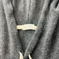 John Galt Brandy Melville Gray Knit Hoodie Women’s One Size Slouchy Pullover Y2K
