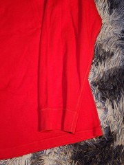 Hannah Anderson Organic Cotton XXL Red Ling Sleeve Shirt Plain Soft LNWT