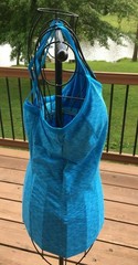 North Face Tank Top Dahlia Quill Blue Fitness Activewear UPF 50 Womens $50