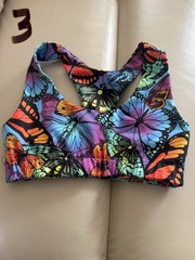 9-Women’s Sports Bras Mixed Brands Camo TieDye Velvet Size S
