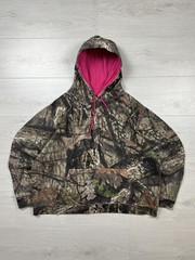 Mossy Oak Hoodie Womens XL Camouflage Pullover Fleece, Multicoloured