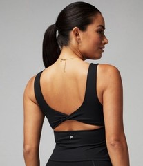 Fabletic Oasis Twist Built-In Bra Tank Black XL