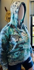 Koloa Surf Co Classic Wave Graphic Burnout Pullover Hoodie Size Large