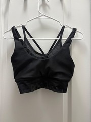 Alo yoga black mesh insert sports bra – Size S