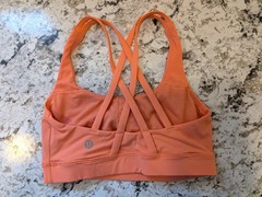 Lululemon Energy Sports Bra Size 2 Excellent Condition Orange