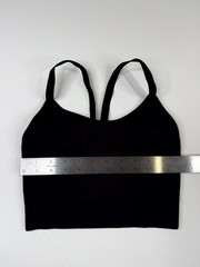 Adidas Sports Bra Womens Black Seamless Ribbed Wireless Any Performance/Activity