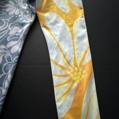 FP Movement Double Take Printed Leggings Women SZ M MidRise 7/8 Pant Yellow Blue