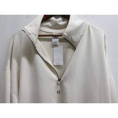 Members Mark Sandwash Quarter Zip Pullover Women XL Cream Sweatshirt / #26193