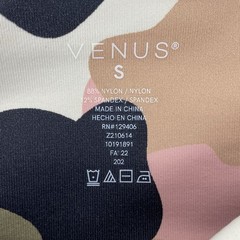 Venus Pink Green Gray Camo Leggings Stretch Size Small Side Pockets Ankle