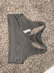 Nike Dri-FIT Women’s Gray Racerback Sports Bra M Medium Support Wireless