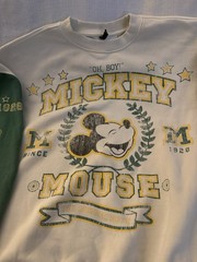 H&M Divided Disney Mickey Mouse Colorblock Crewneck Fleece Sweatshirt L