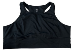 NEW Torrid TRU Low-Impact Longline Active Sports Bra, Solid Black, Size 5 5X 28