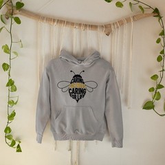 Caring For Bees Caring For Life Hoodie World Bee Day Bumble Bee Novelty Gift