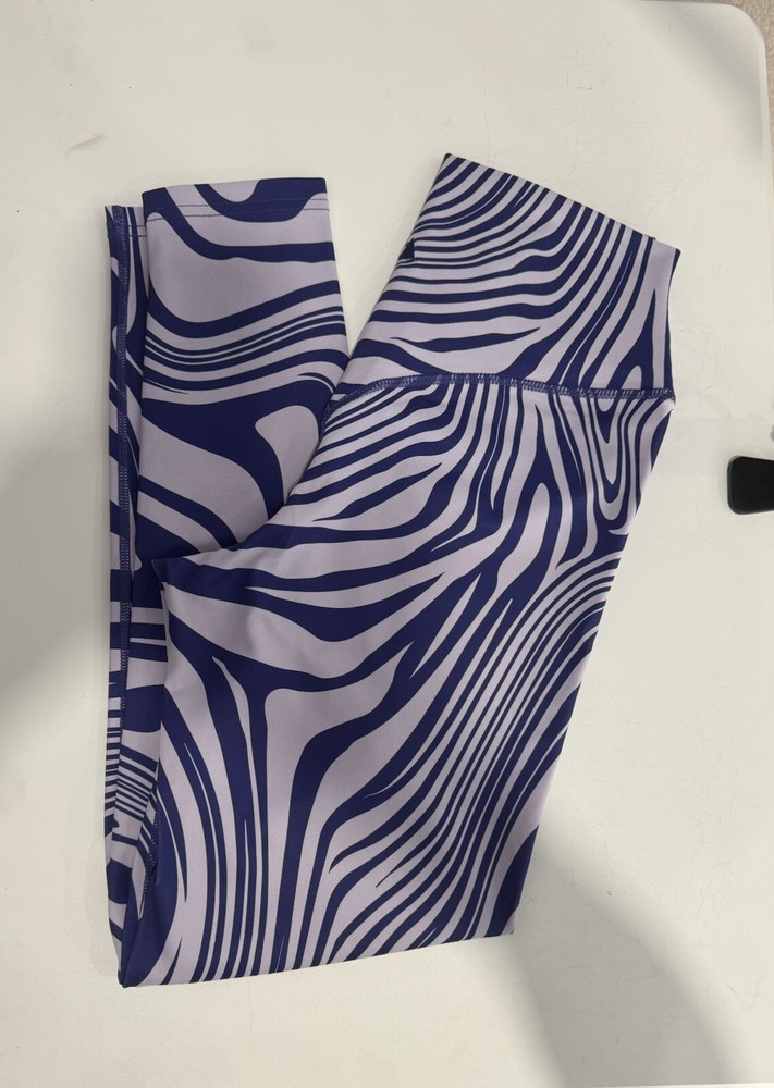 Balance Athletica Vitality Ascend Leggings Chrysalis Swirl Purple Size M