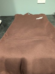 PUMA Hoodie Small Adult Brown Pullover Hoodie Sweatshirt Athletic casual S
